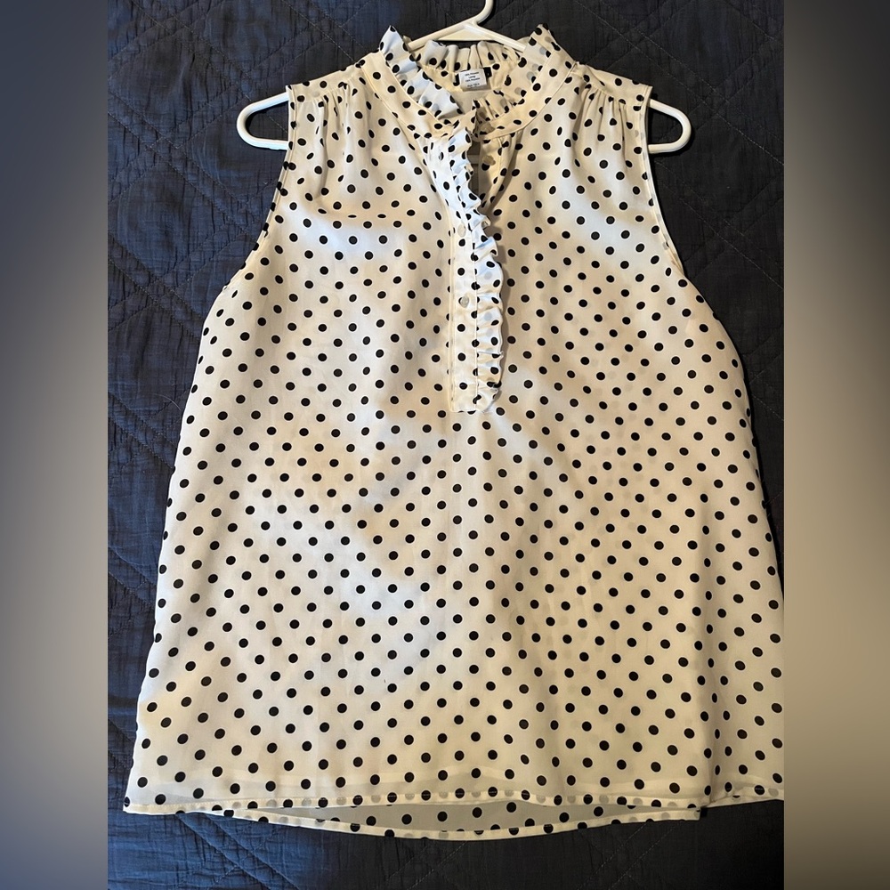JCrew sleeveless blouse, size 12